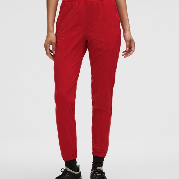 lululemon athletica Pants - Lululemon Athletica Vibrant Red Joggers